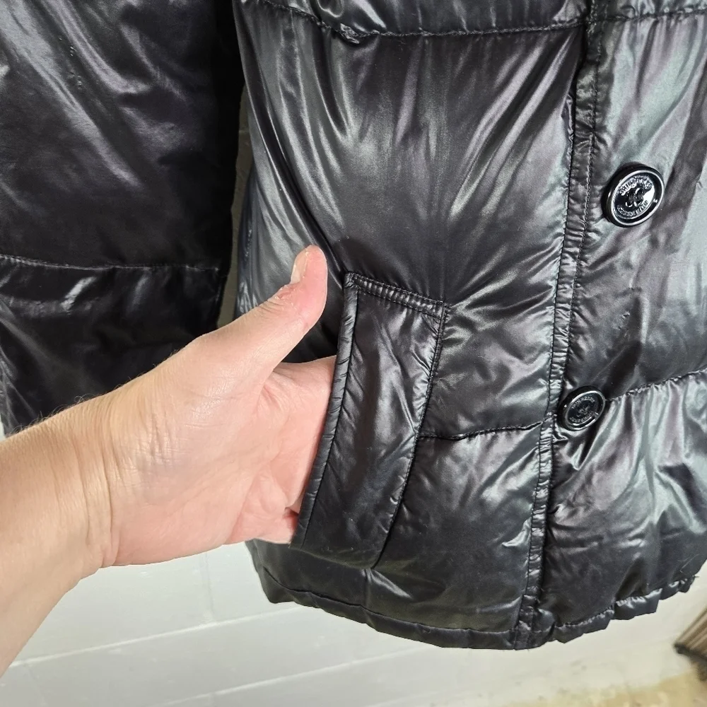 Burberry black down quilted puffer jacket